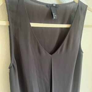 H&M Charcoal Sleeveless Blouse